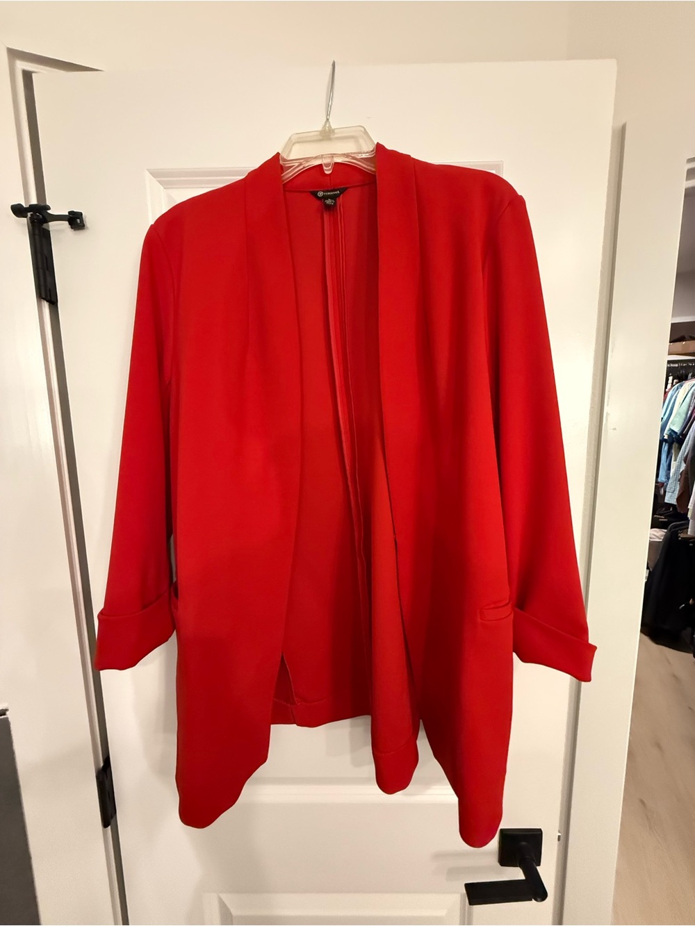 Versona Red Open-Front Blazer